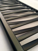 LVR12050B-3D - Schwarzer vertikaler Heizkörper 3D 120/50