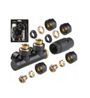 EVR9050B - Schwarzer vertikaler Heizkörper 90/50