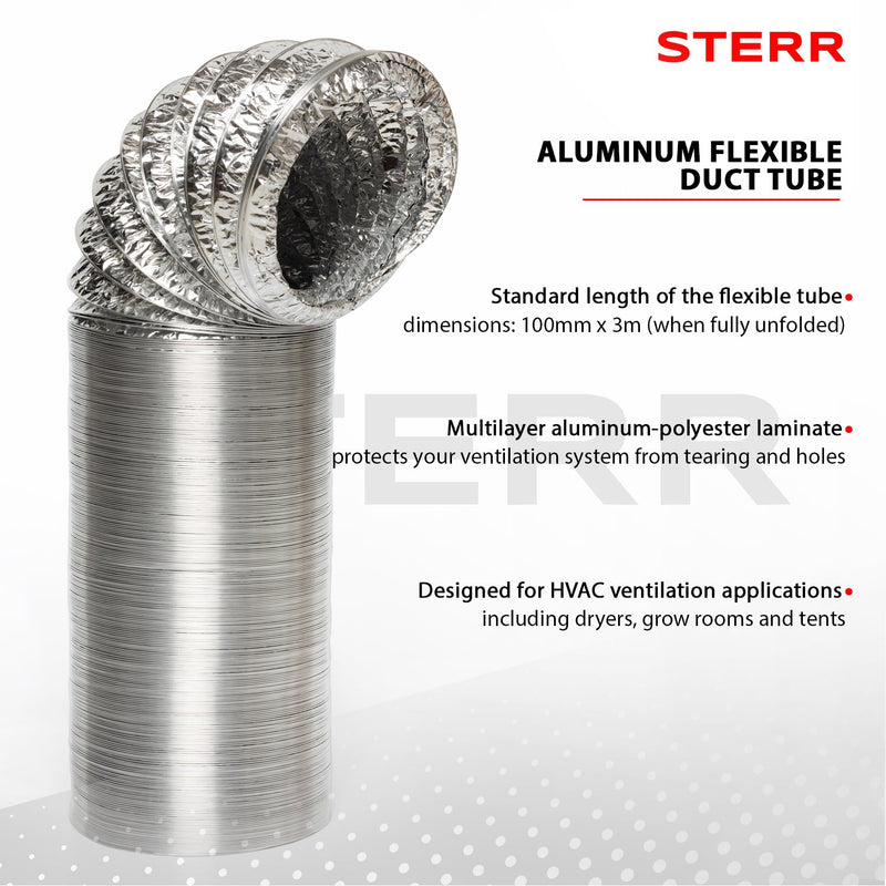 Flexibler Aluminiumrohrschlauch 300 mm x 6 m - ALD300_6