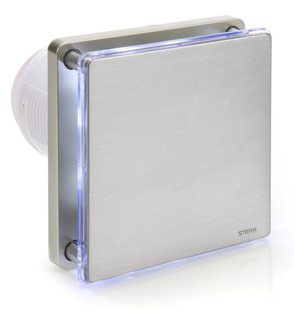 BFS100L-S – Silberner LED-Badezimmerventilator